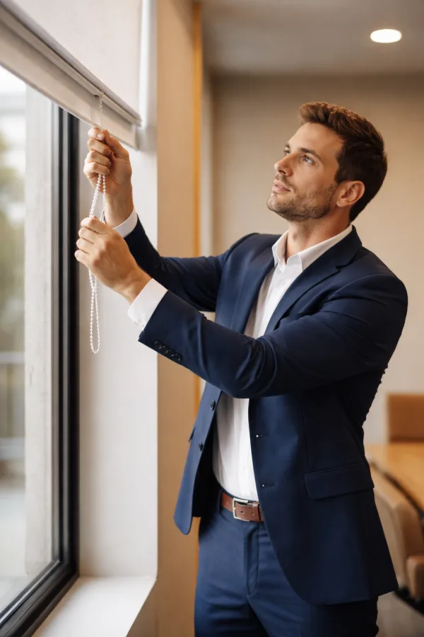 Cortinas roller a medida para oficinas en Puerto Montt